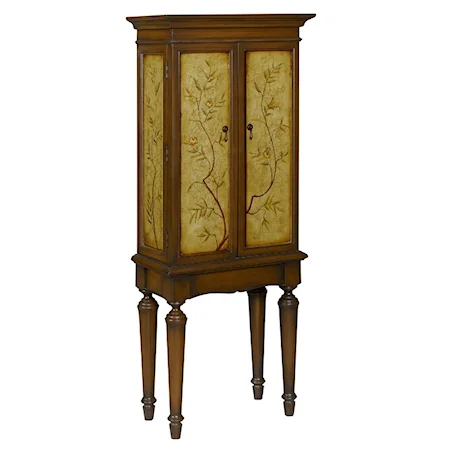 Two-Tone Tall 2 Drawer Jewelry Cabinet